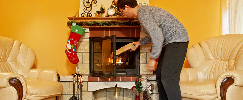 Rusted Metal Fireplace Restoration in Laplace, Louisiana